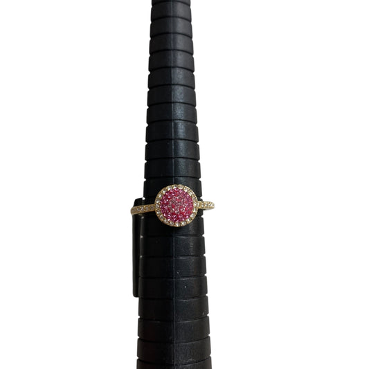 Ring Charm Pink & gold