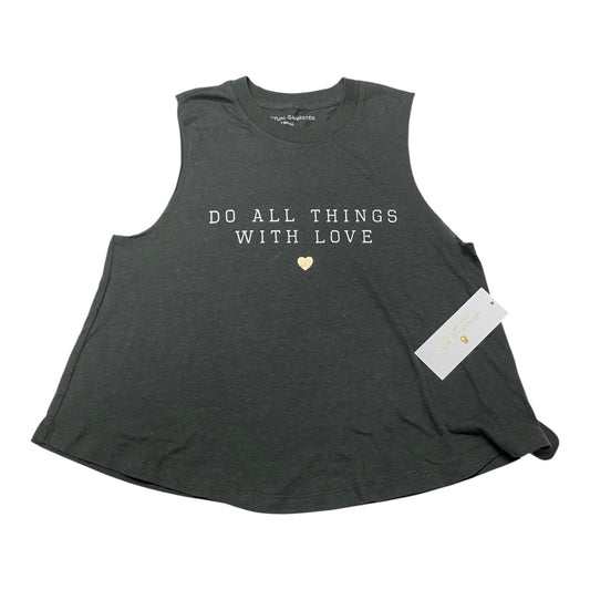 Top Sleeveless By Spiritual Gangster In Grey, Size:Xs