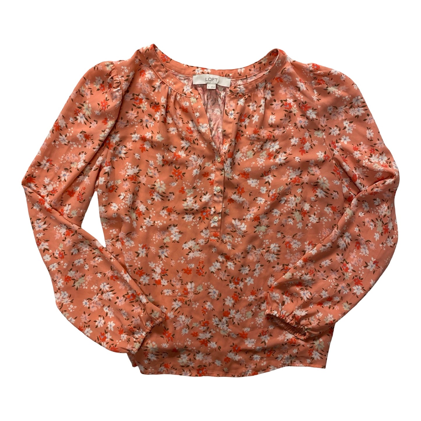 Top Ls By Loft In Floral Print, Size:S