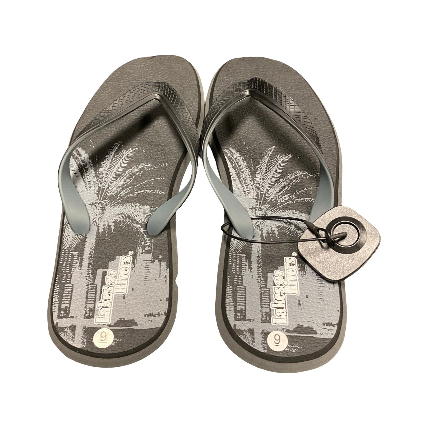 Sandals Flip Flops By Cmc In Black, Size:9