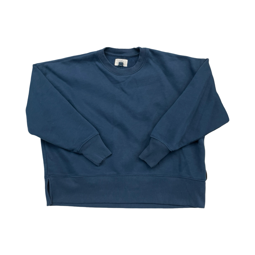 Athletic Top Ls Crewneck By American Eagle In Navy, Size:S