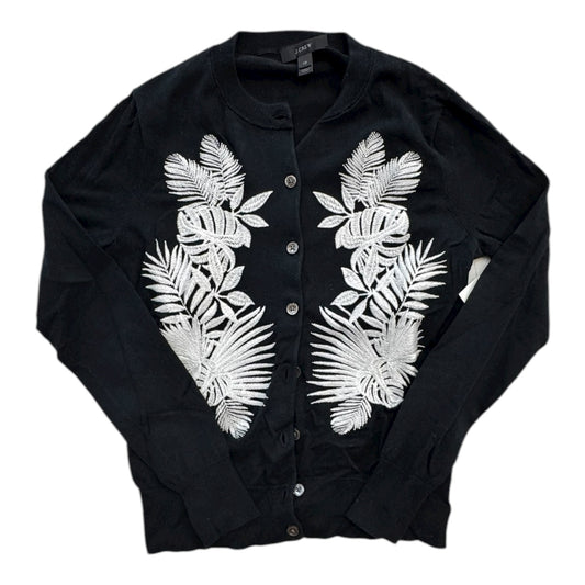 Sweater Cardigan By J. Crew In Black & White, Size:Xs