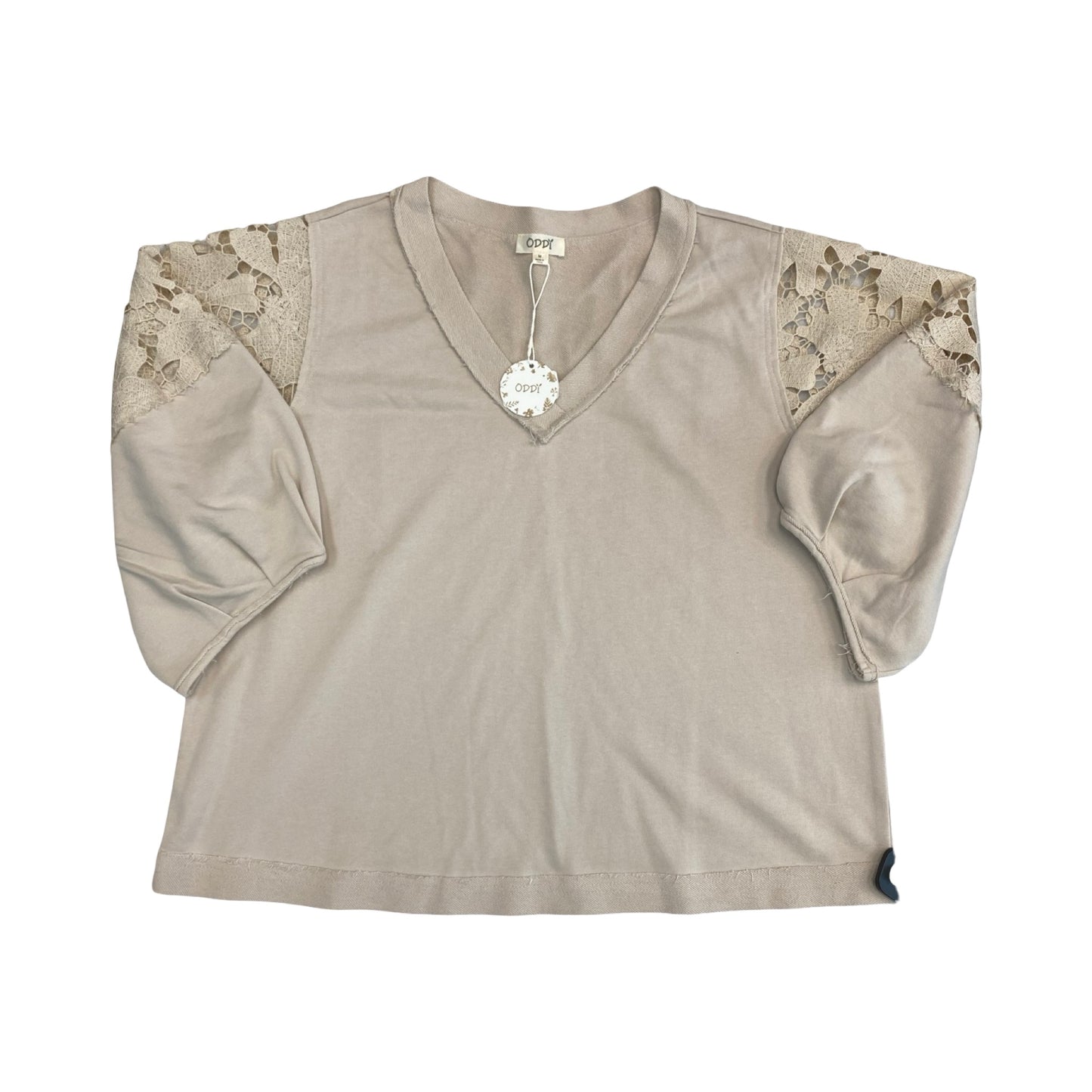 Top Ls By Oddi In Cream, Size:M