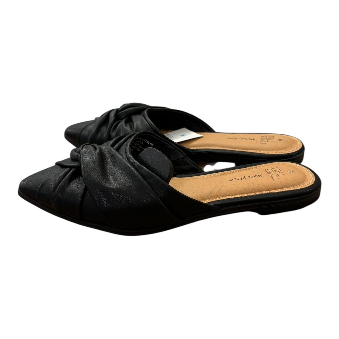 Shoes Flats By Time And Tru In Black, Size:9