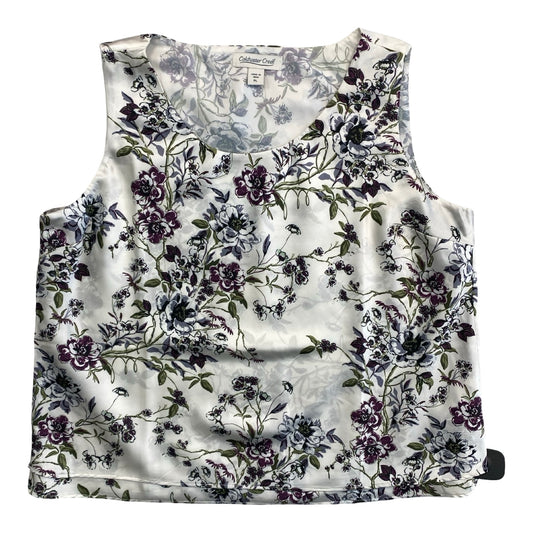 Top Sleeveless By Coldwater Creek In Floral Print, Size:Lp