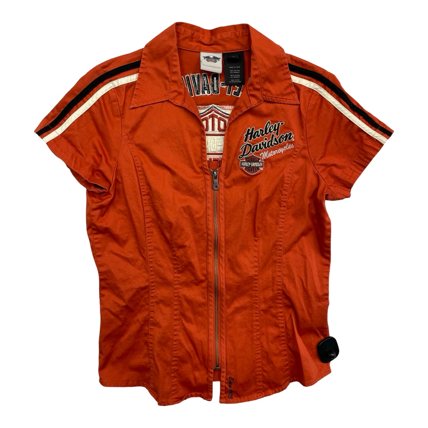 Top Ss By Harley Davidson In Black & Orange, Size:M