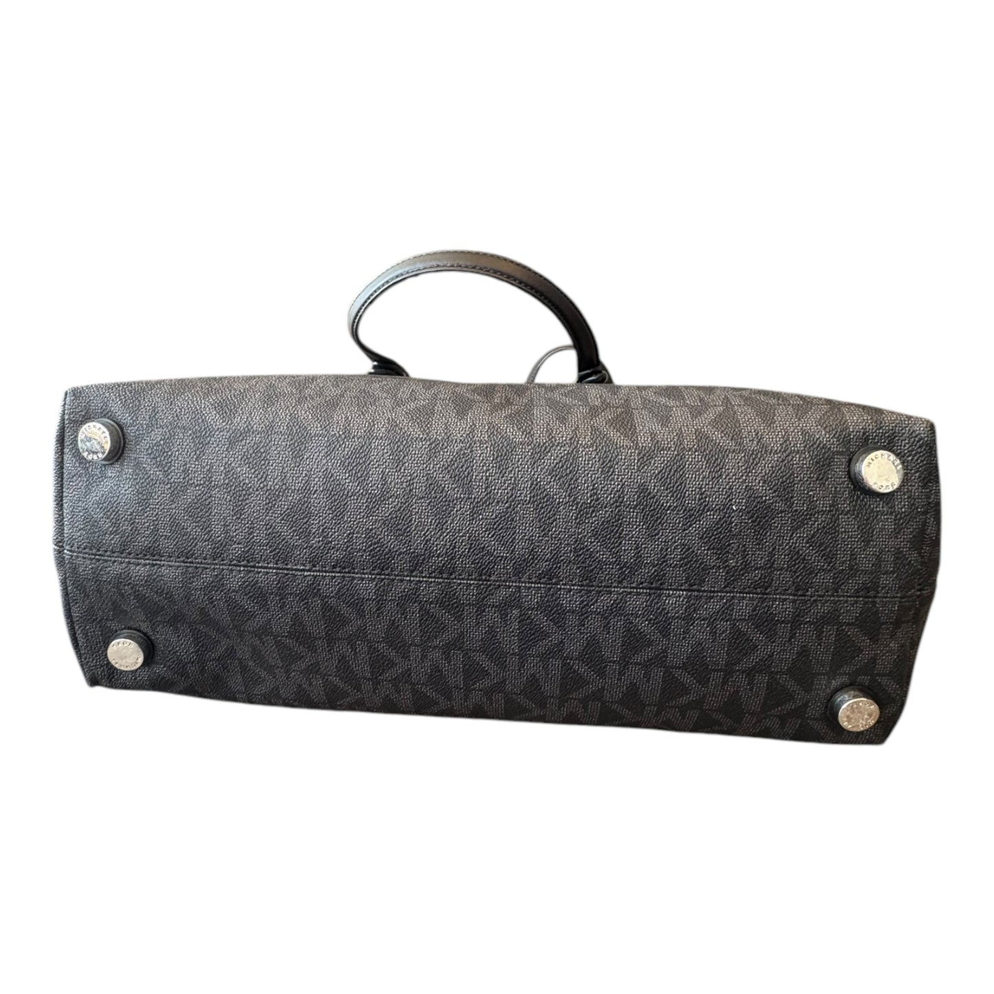 Handbag Designer By Michael Kors In Black & Grey, Size:Large