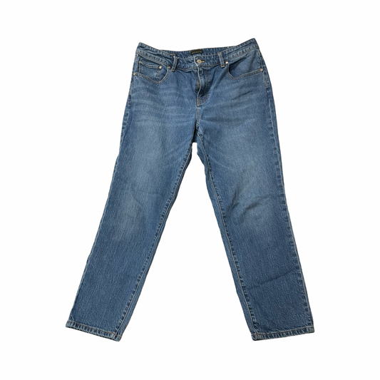 Jeans Boyfriend By Talbots In Blue Denim, Size:10