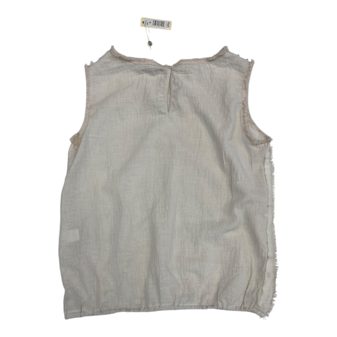 Top Sleeveless By Max Studio In Cream, Size:S