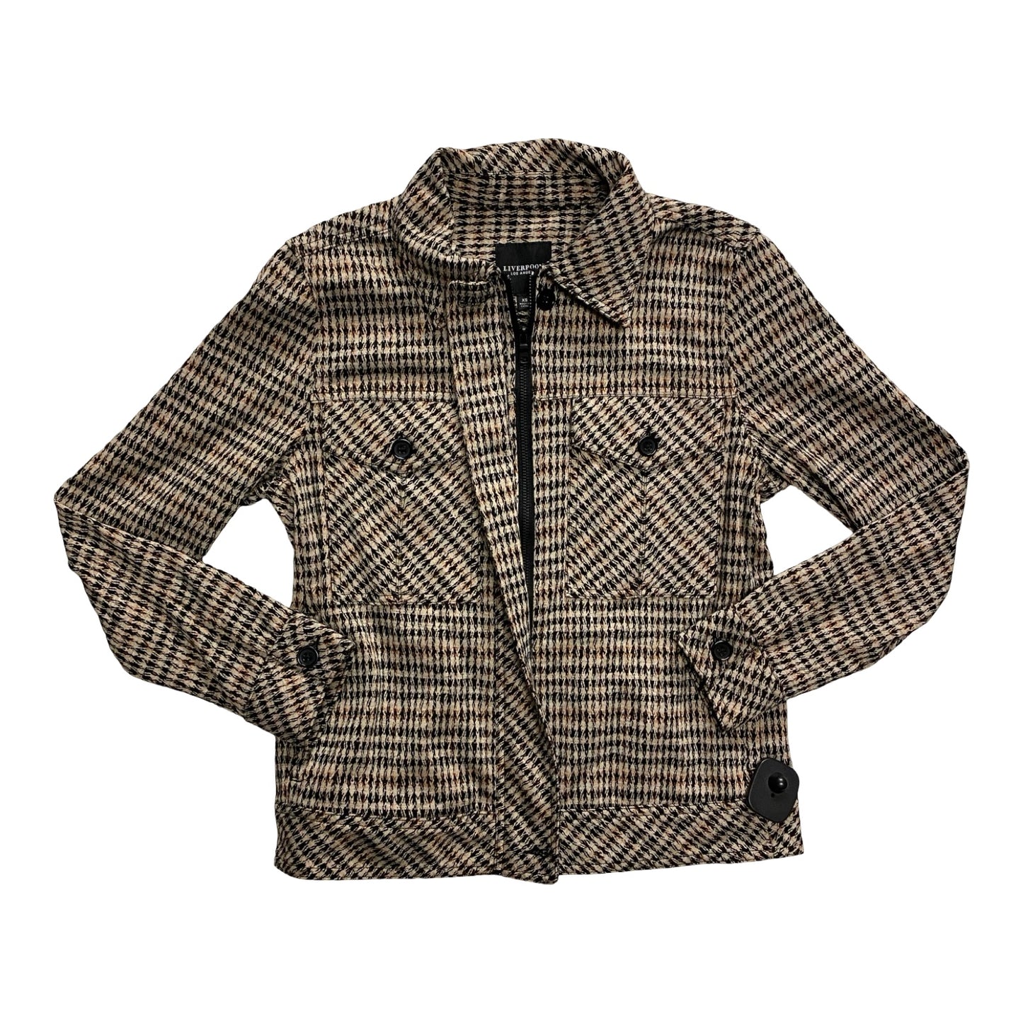 Blazer By Liverpool In Plaid Pattern, Size:Xs