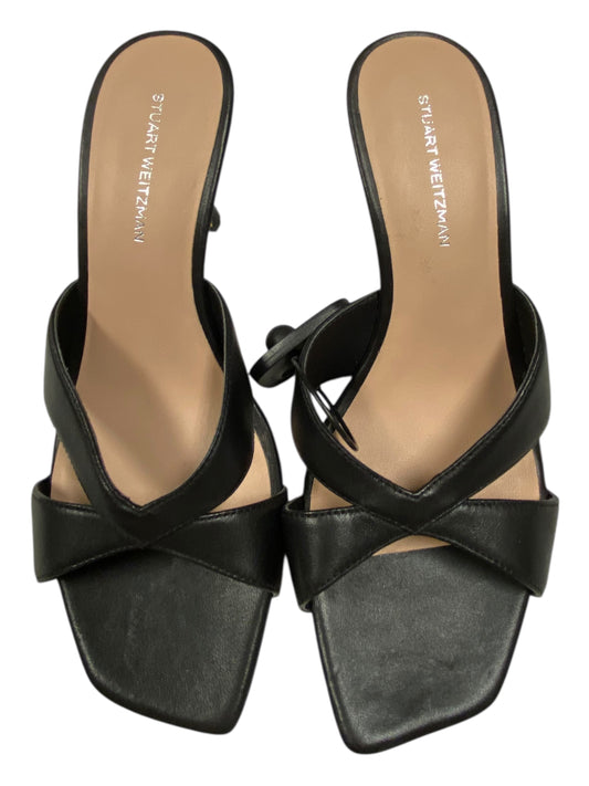 Sandals Designer By Stuart Weitzman In Black, Size:7