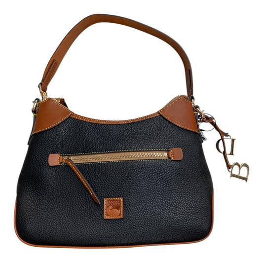 Handbag Designer By Dooney And Bourke In Black & Brown, Size:Medium