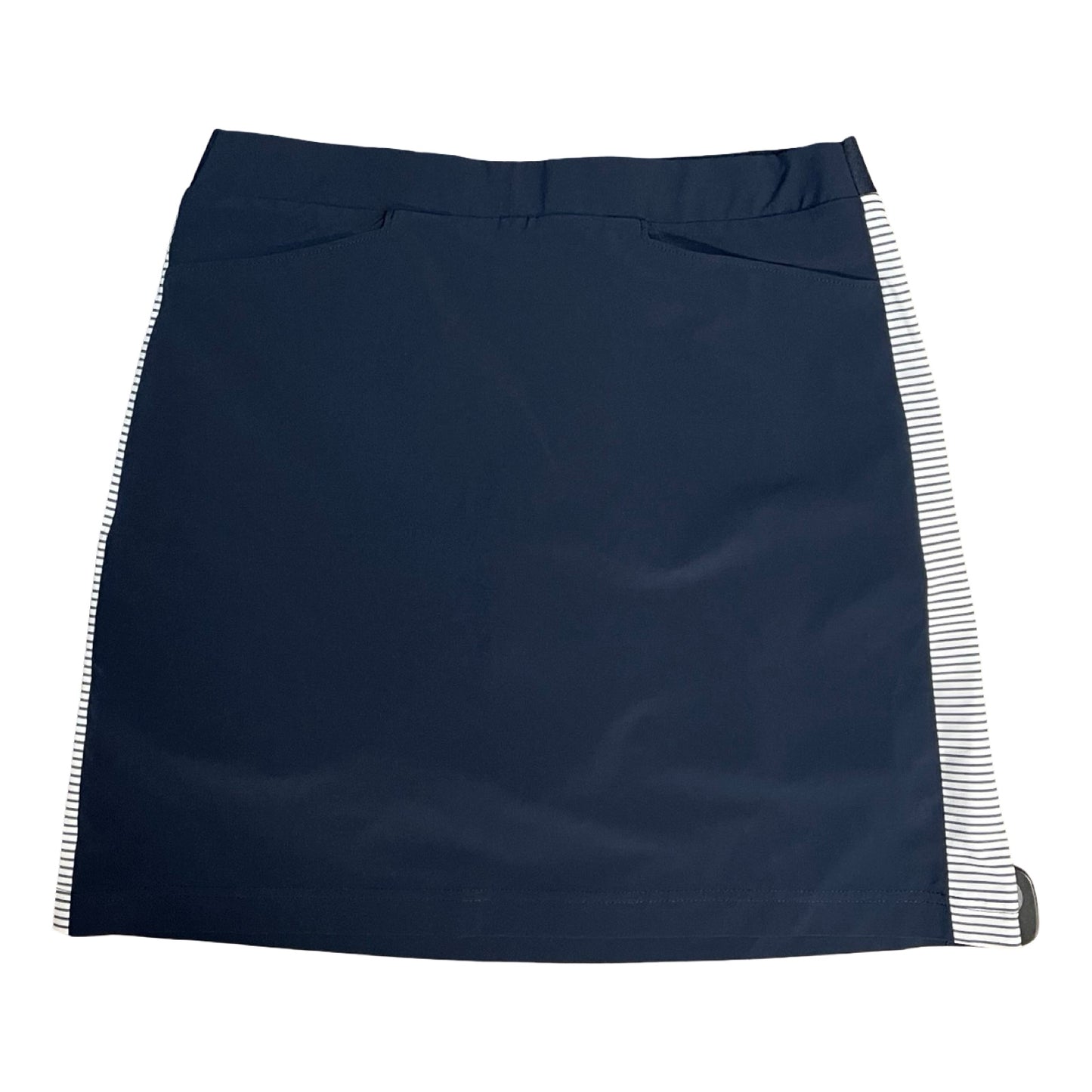 Athletic Skirt By Chicos In Blue & White, Size:4