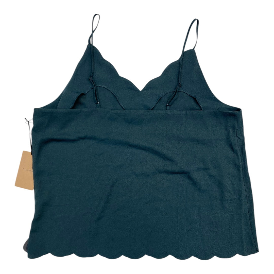 Top Sleeveless By Halogen In Teal, Size:Xl