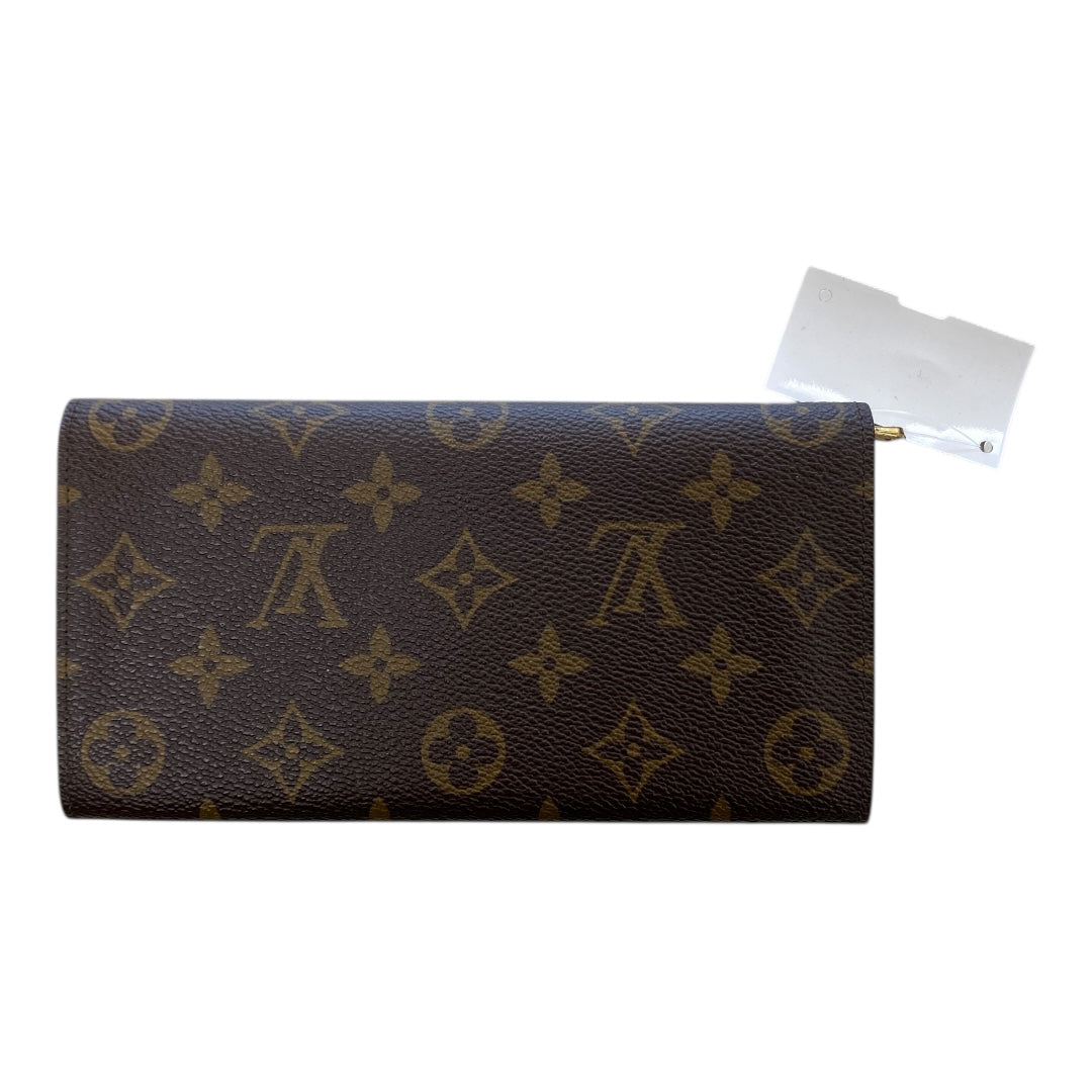 Wallet Luxury Designer By Louis Vuitton In Brown, Size:Large