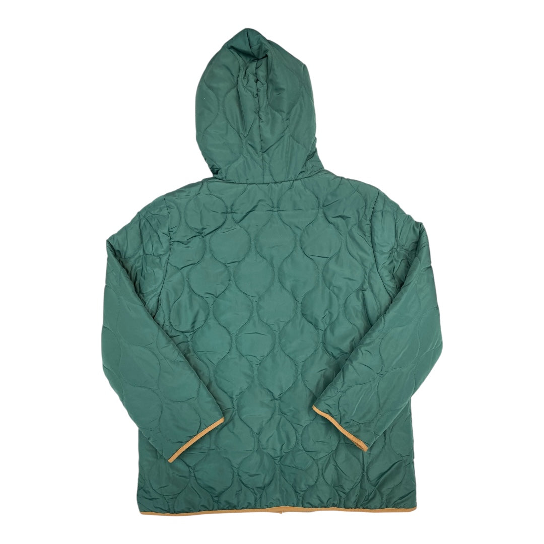 Jacket Puffer & Quilted By Susan Graver In Green, Size:L