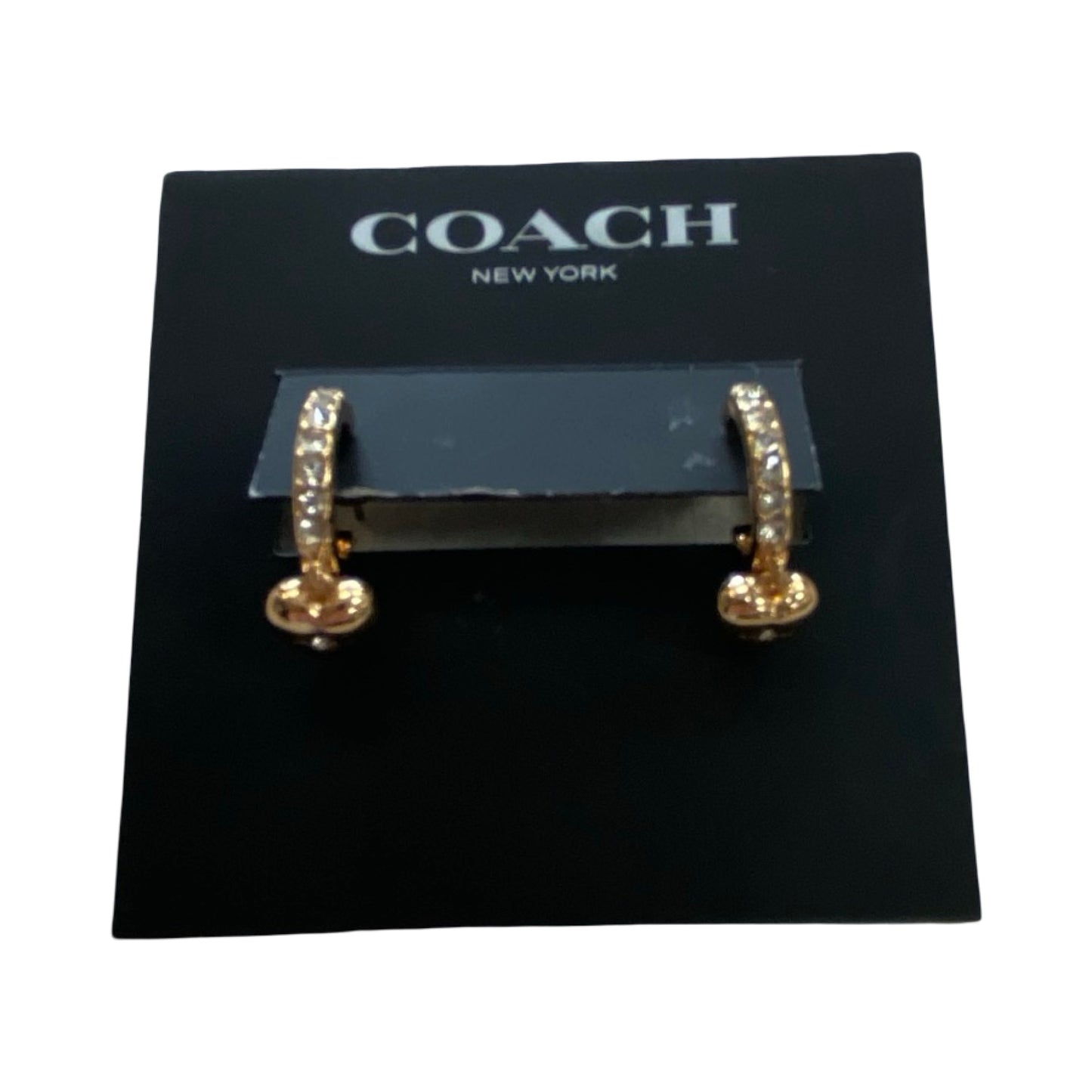 Earrings Designer By Coach In Gold