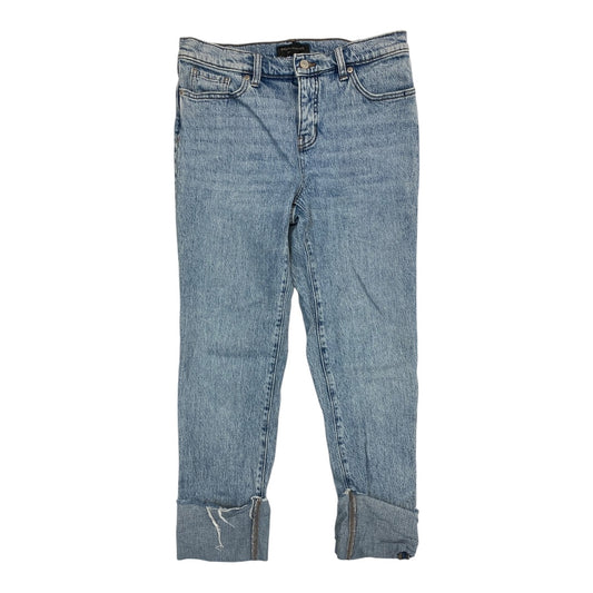 Jeans Straight By Banana Republic In Blue Denim, Size:4