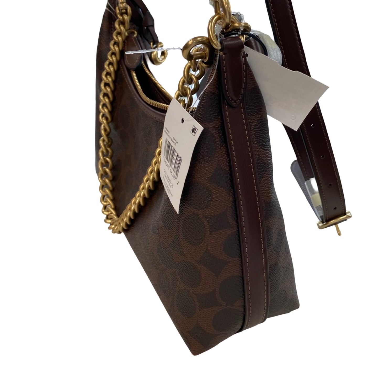 Handbag Designer By Coach In Brown, Size:Medium