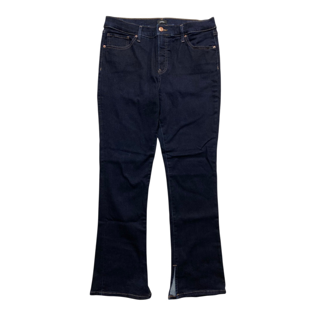 Jeans Flared By Express In Blue Denim, Size:12