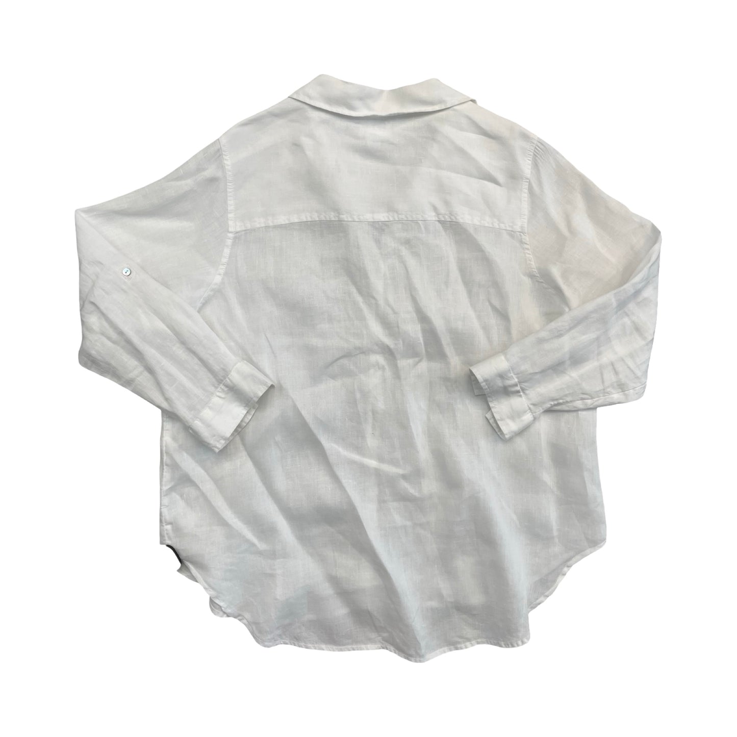 Top Ls By Sigrid Olsen In White, Size:1X