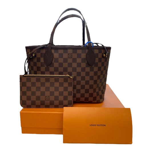 Handbag Luxury Designer By Louis Vuitton In Brown, Size:Medium