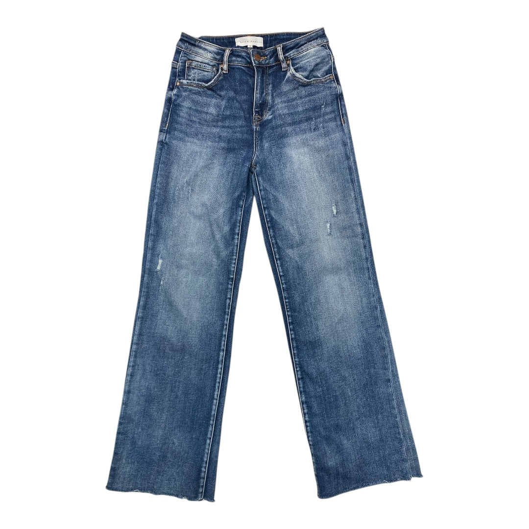 Jeans Straight By Risen In Blue Denim, Size:6