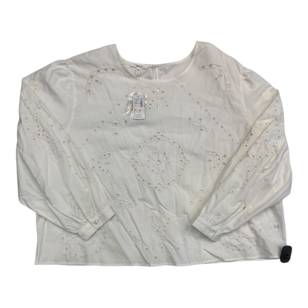 Top Ls By Maurices In White, Size:1X