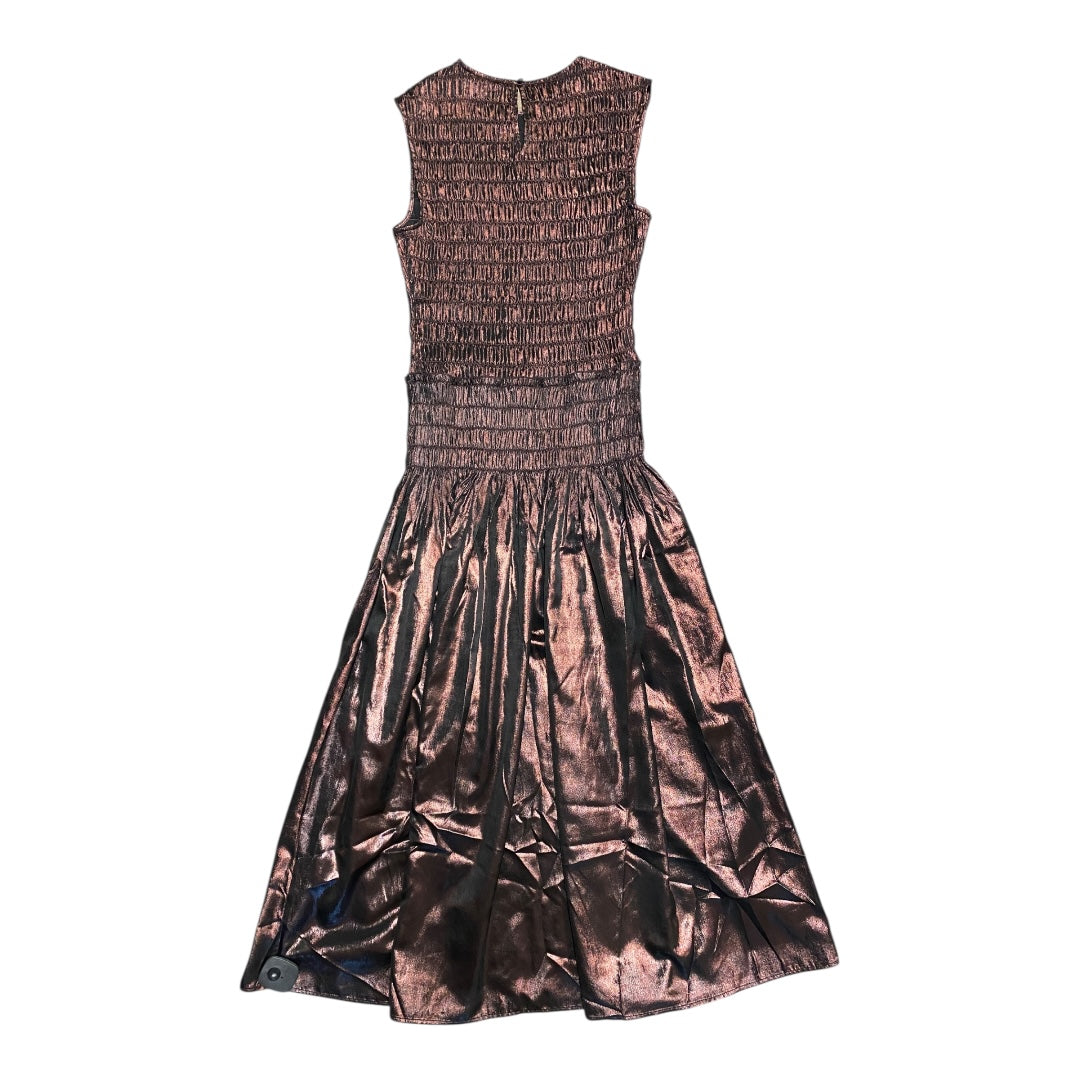 Dress Casual Maxi By Banana Republic In Brown, Size:M