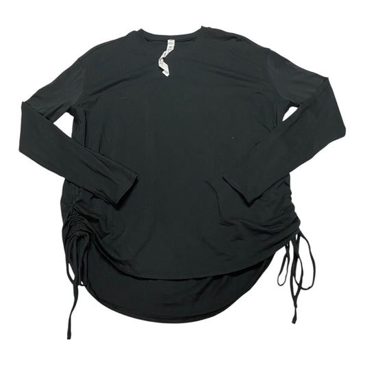 Athletic Top Ls Crewneck By Lululemon In Black, Size:2