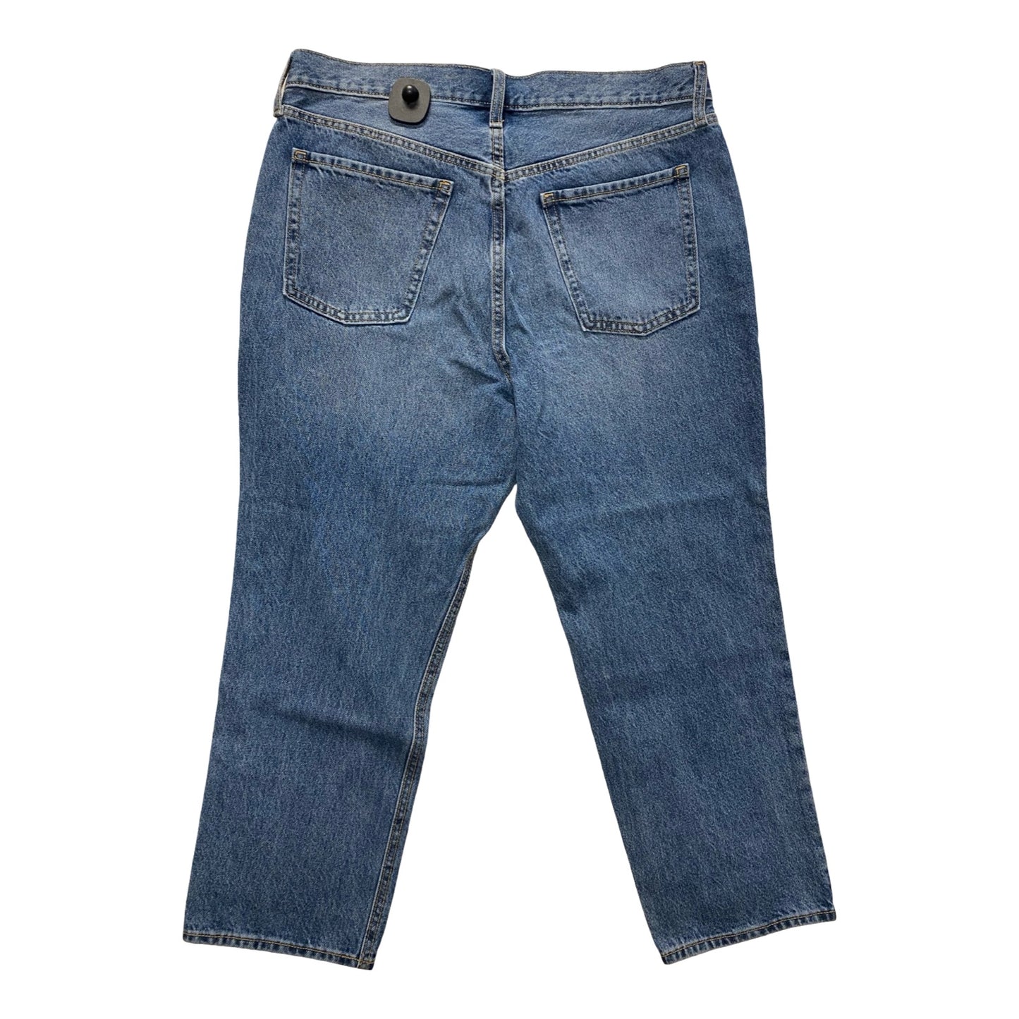Jeans Straight By Old Navy In Blue Denim, Size:14P