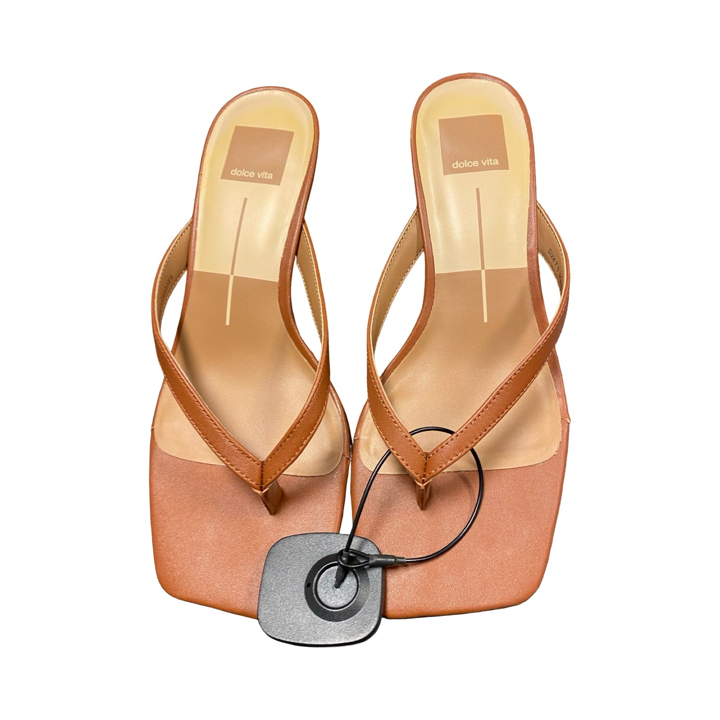 Sandals Heels Kitten By Dolce Vita In Brown, Size:7.5