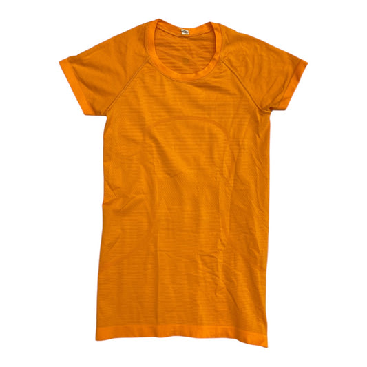 Athletic Top Ss By Lululemon In Orange, Size:6