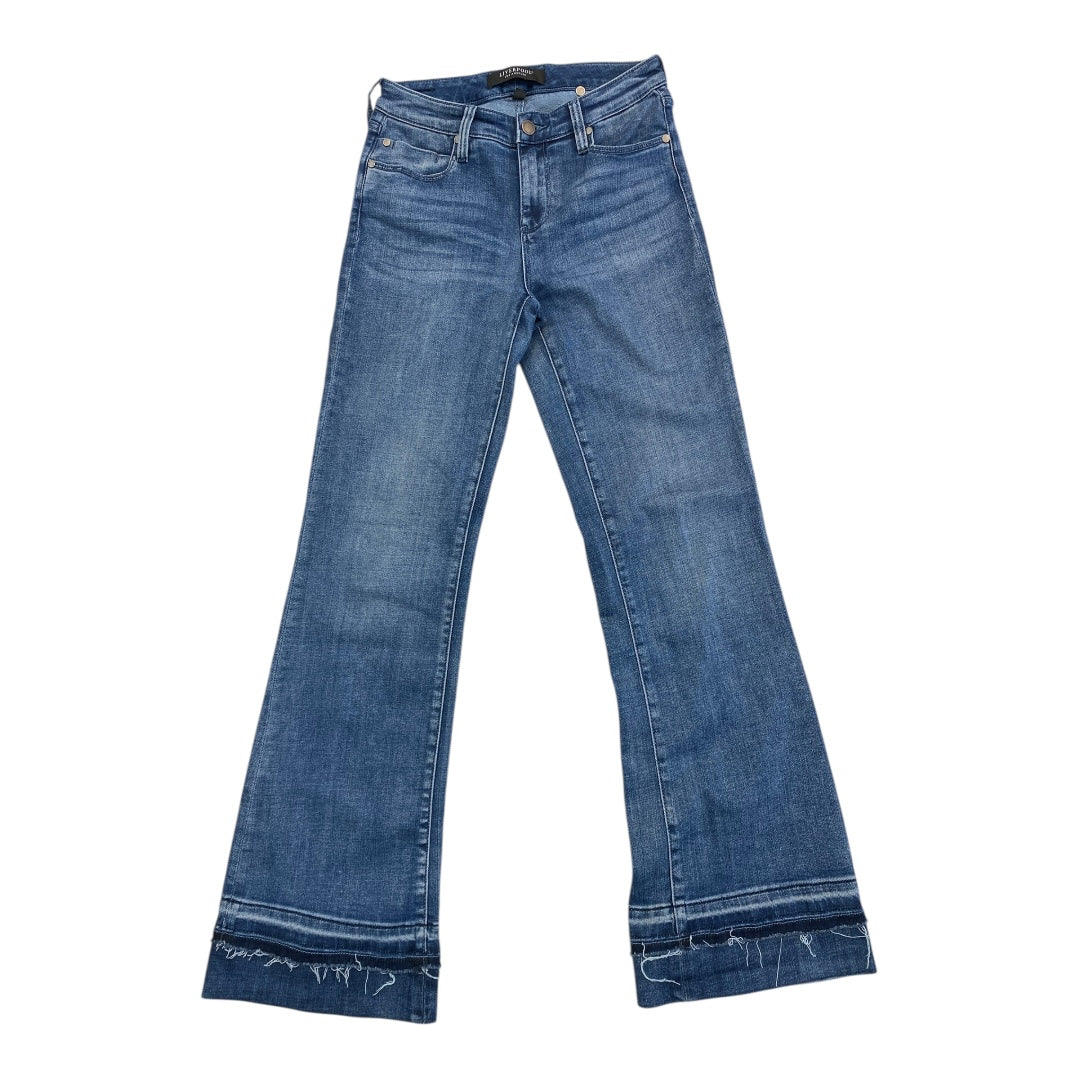 Jeans Boot Cut By Liverpool In Blue Denim, Size:4