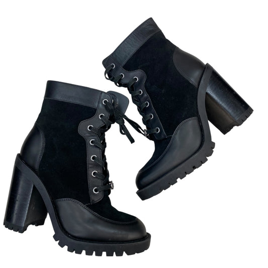 Boots Designer By Coach In Black, Size:7