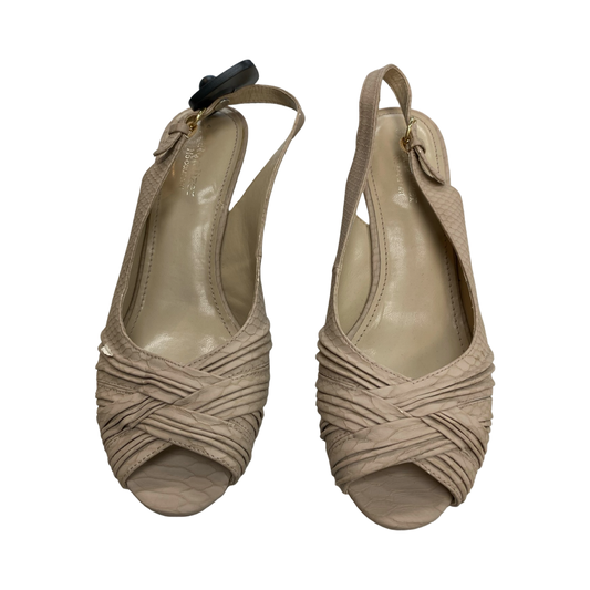 Shoes Heels Block By Naturalizer In Tan, Size:9
