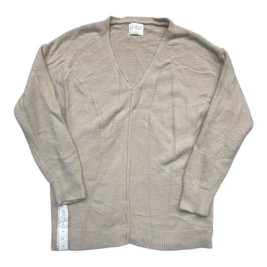 Sweater By Stylus In Beige, Size:L