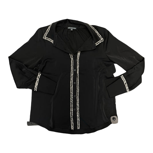 Top Ls By Adrianna Papell In Black, Size:S