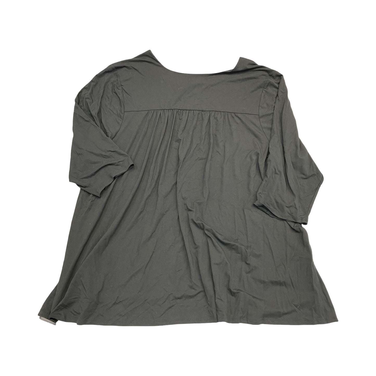 Top 3/4 Sleeve By J. Jill In Black, Size:4X