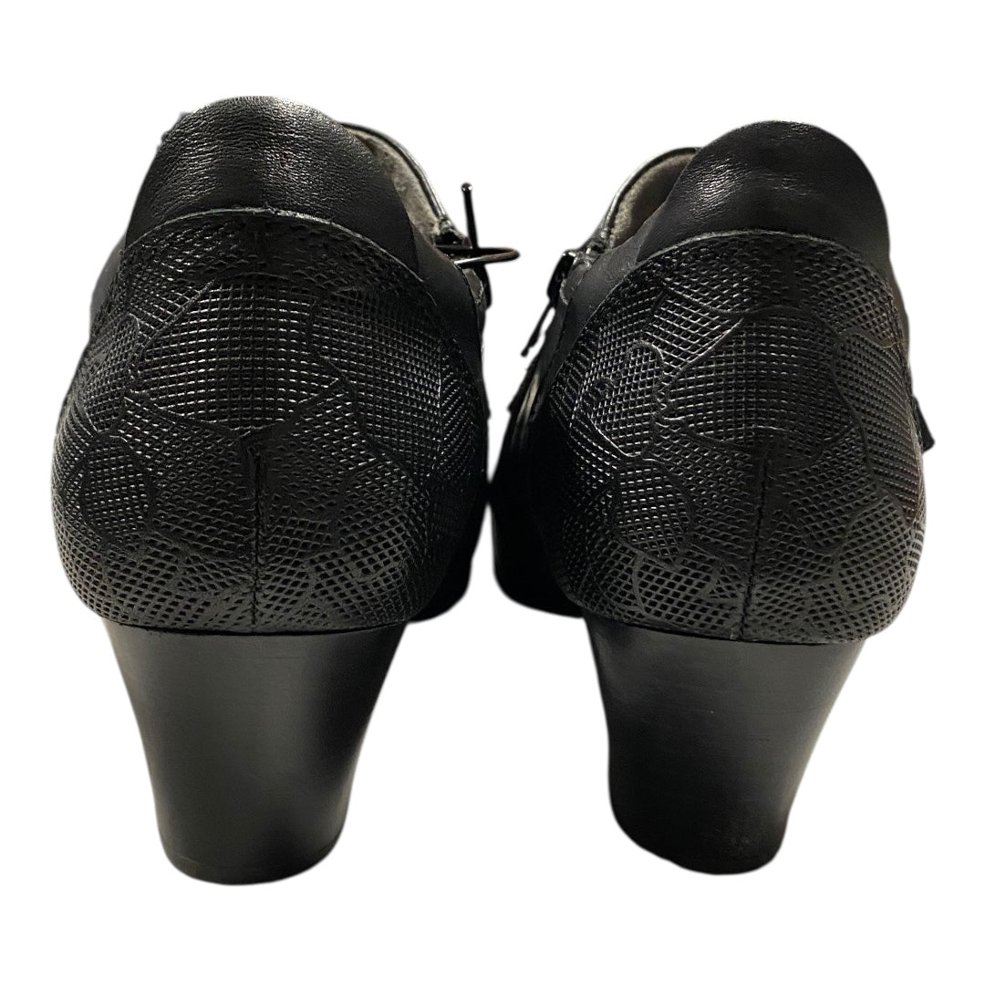 Shoes Heels Block By Earth In Black, Size:10