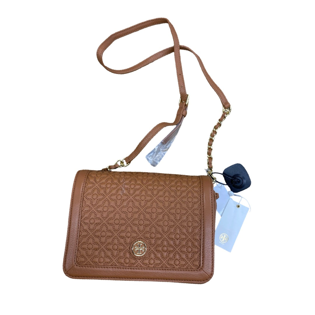 Handbag Designer By Tory Burch In Brown, Size:Small