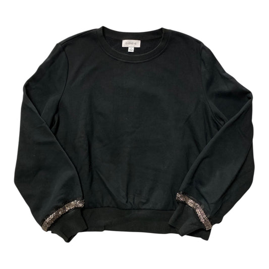 Sweatshirt Crewneck By Evereve In Black, Size:S