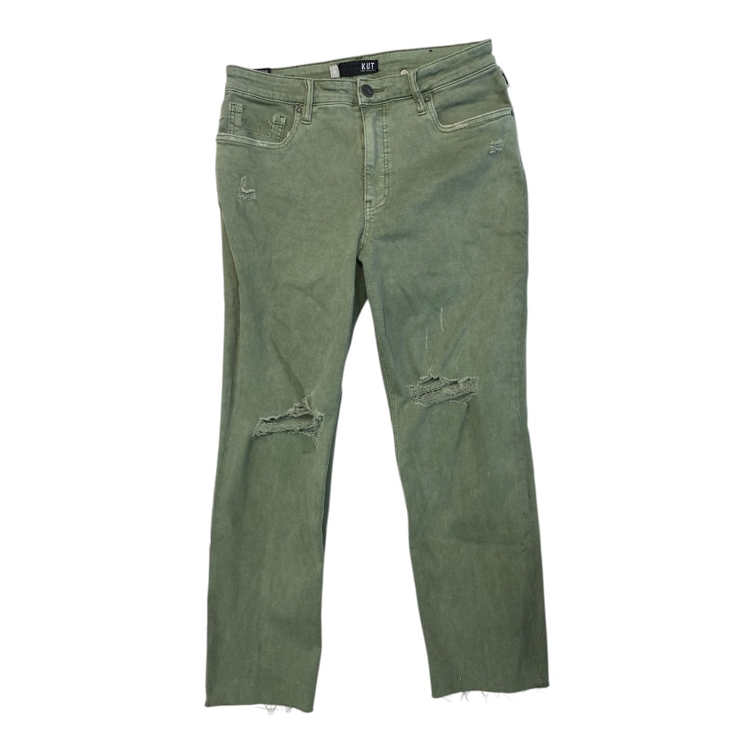 Jeans Straight By Kut In Green, Size:12