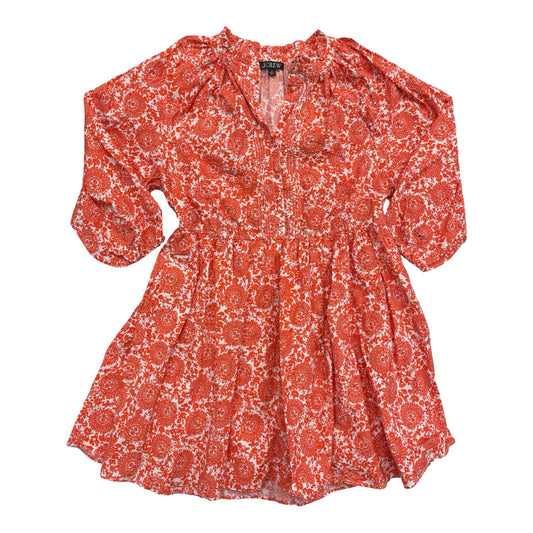 Dress Casual Maxi By J. Crew In Orange & White, Size:2X