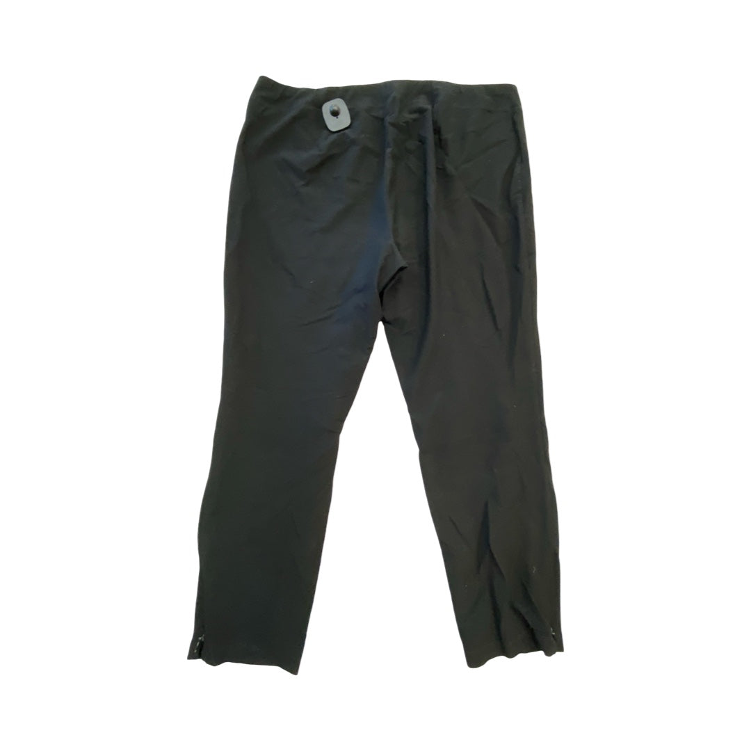 Pants Designer By Eileen Fisher In Black, Size:L