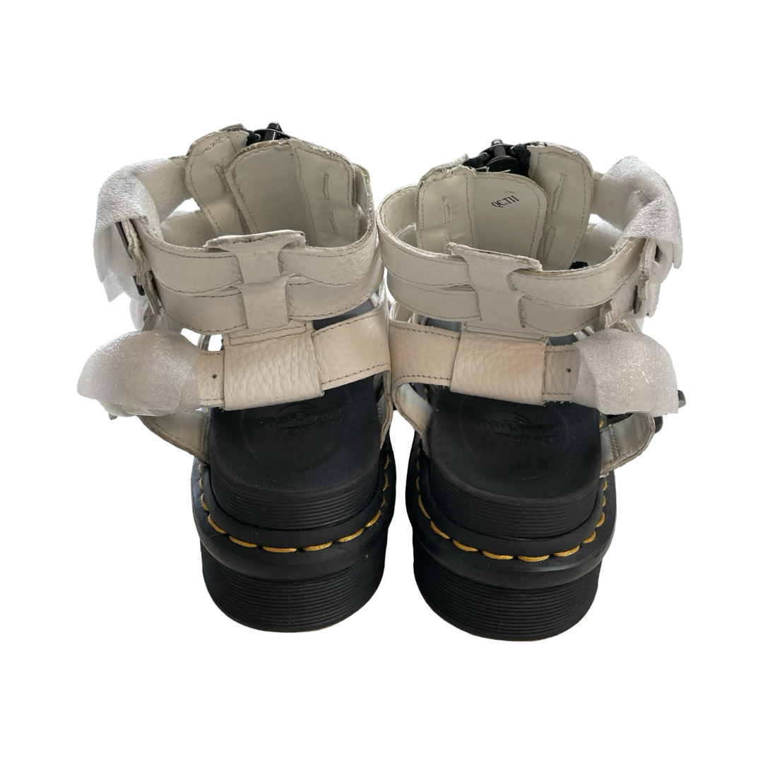 Sandals Designer By Dr Martens In Black & White, Size:7