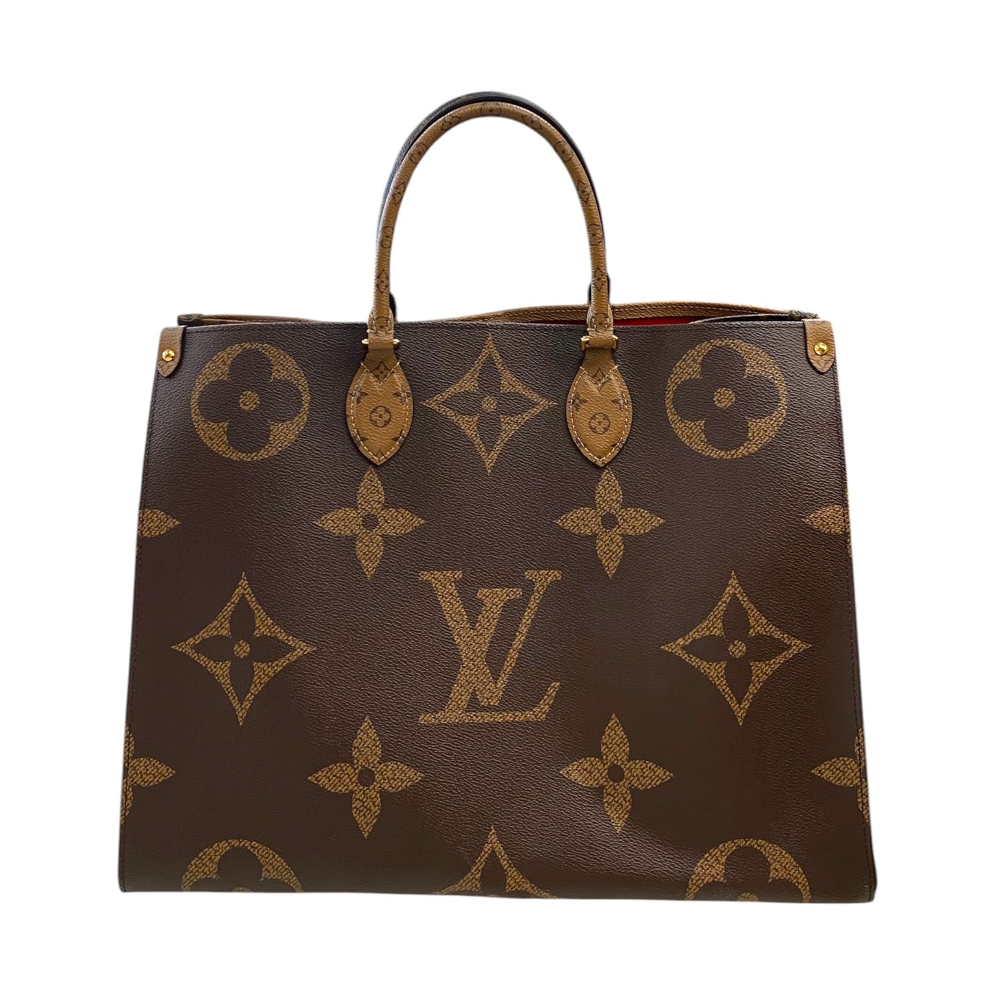 OnTheGo GM Handbag Luxury Designer By Louis Vuitton In Brown, Size:Large (GM)