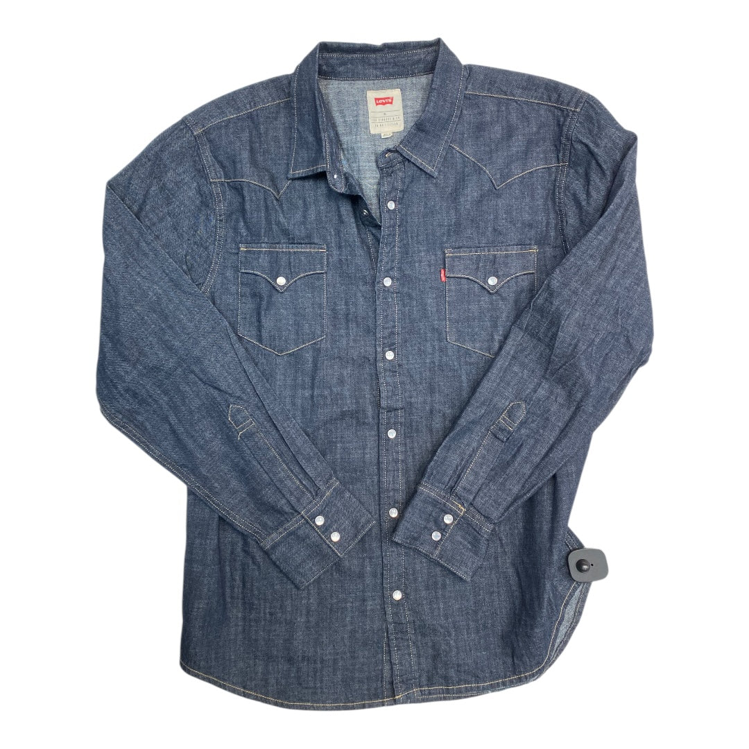 Top Ls By Levis In Blue Denim, Size:L