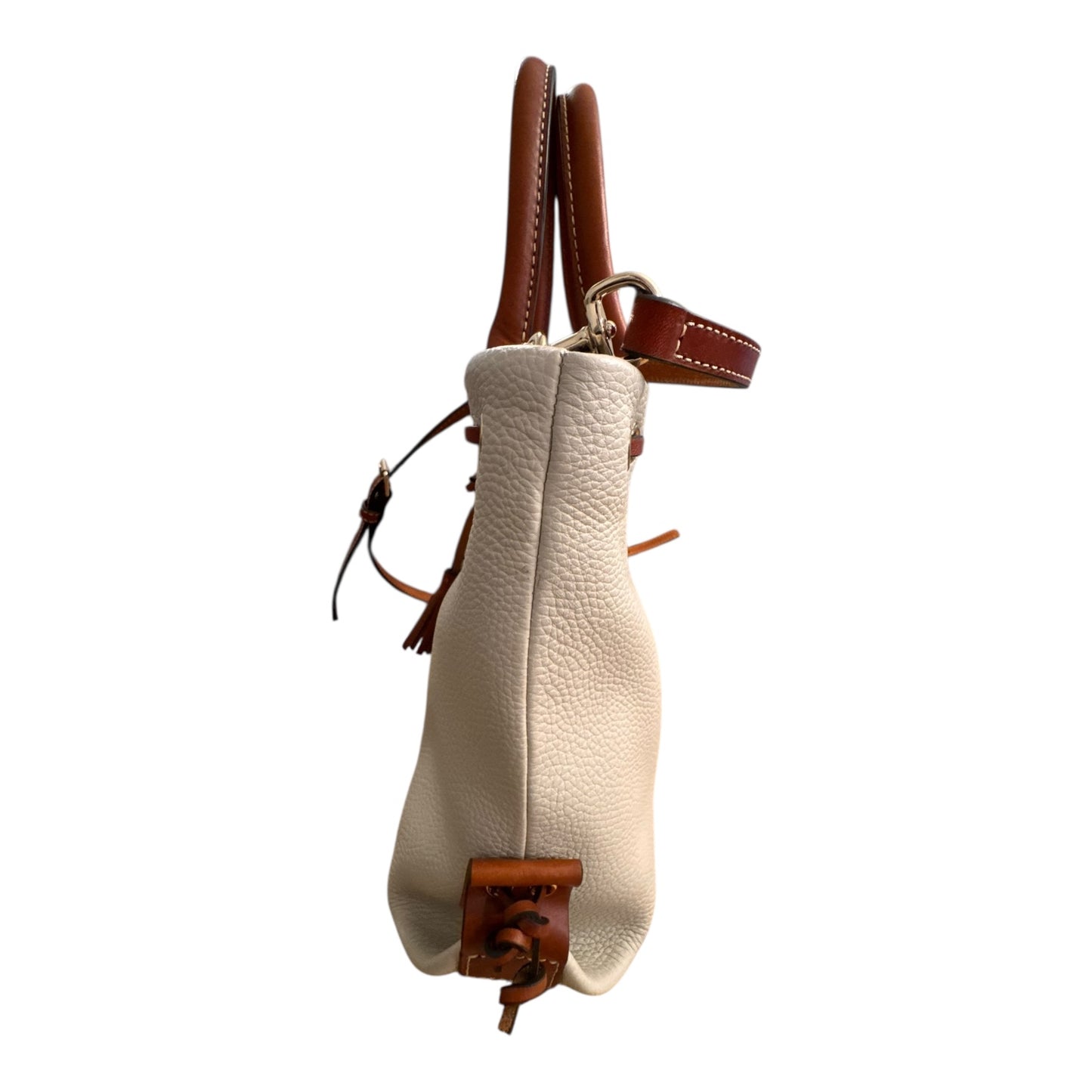 Handbag Designer By Dooney And Bourke In Cream, Size:Medium