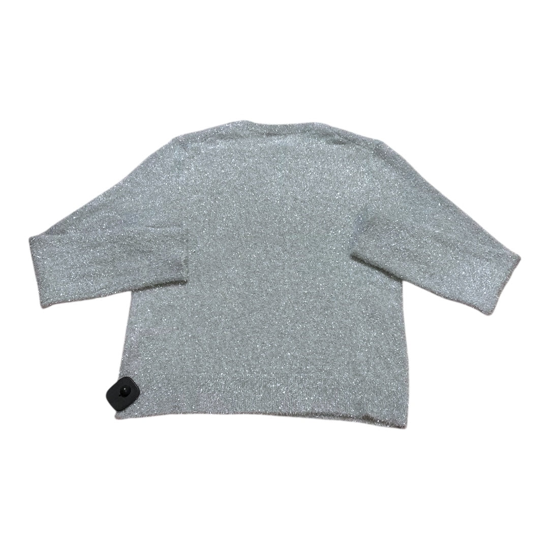 Sweater By Banana Republic In Silver, Size:M